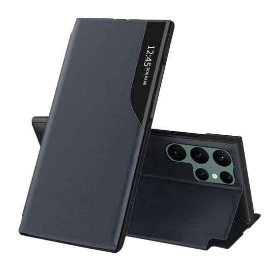 Hülle für Samsung Galaxy S22 Ultra 5G S908, Techsuit, eFold, Dunkelblau