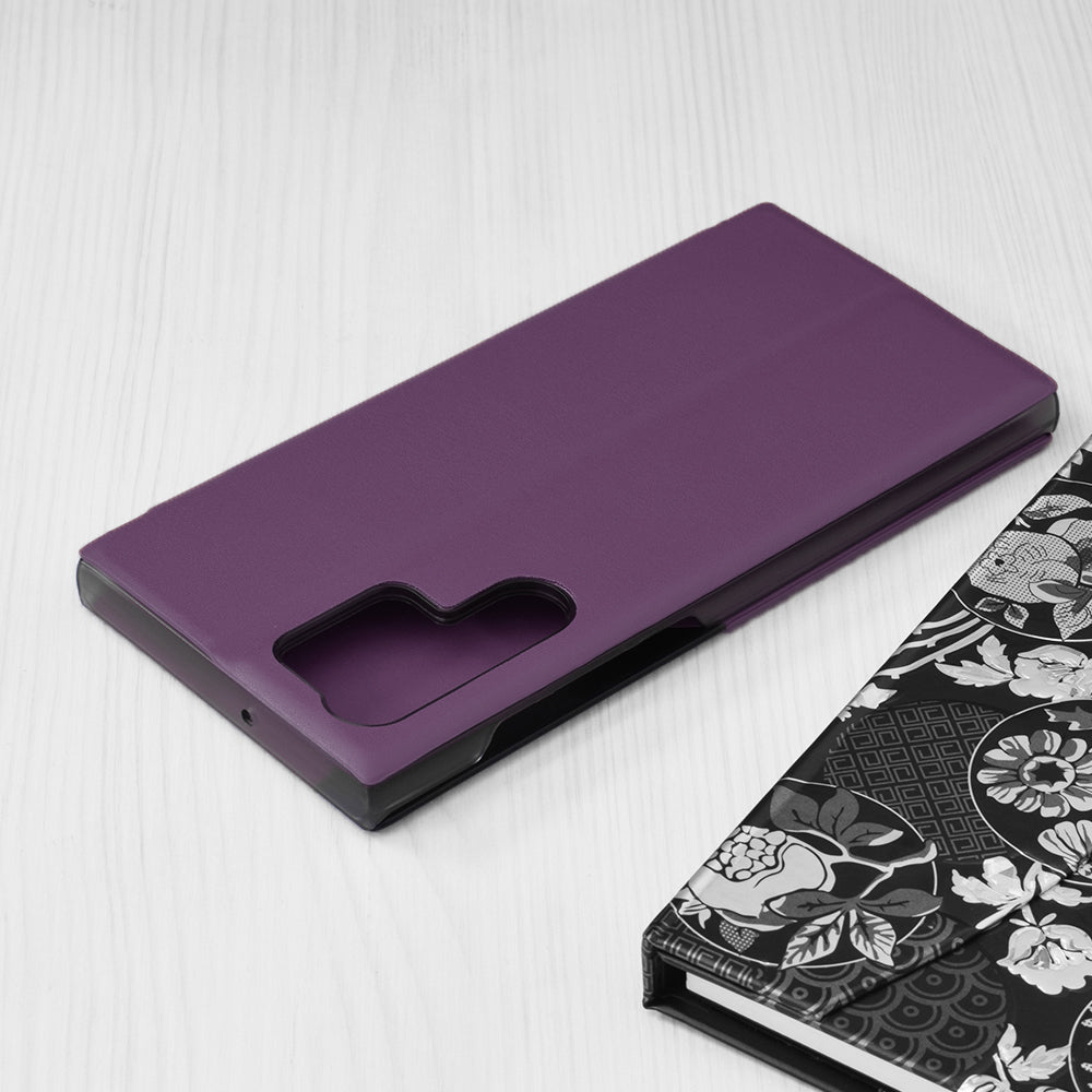 Hülle für Samsung Galaxy S22 Ultra 5G S908, Techsuit, eFold, Lila