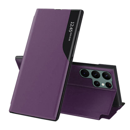 Hülle für Samsung Galaxy S22 Ultra 5G S908, Techsuit, eFold, Lila