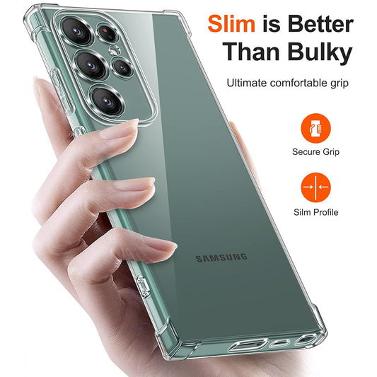 Hülle für Samsung Galaxy S22 Ultra 5G S908, Techsuit, stoßfest klar, transparent