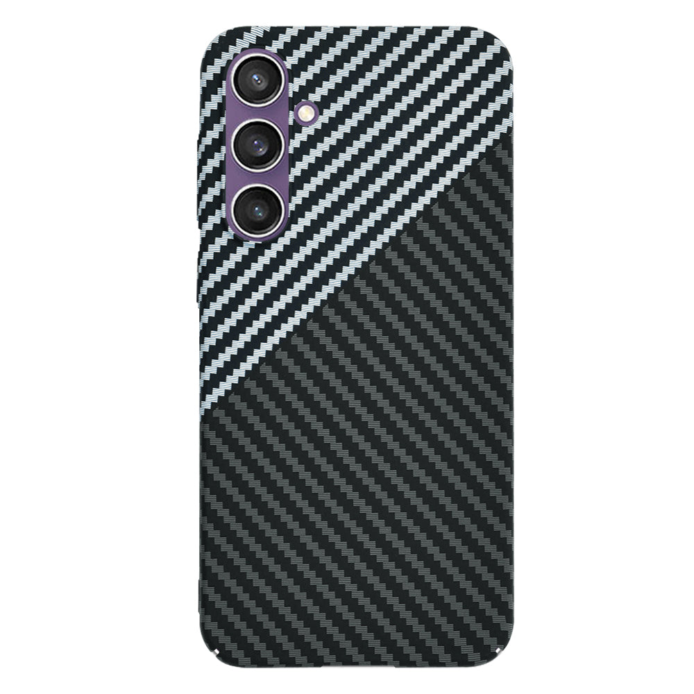 Hülle für Samsung Galaxy S23 FE S711, Techsuit, Carbonite FiberShell, Schwarz Grau