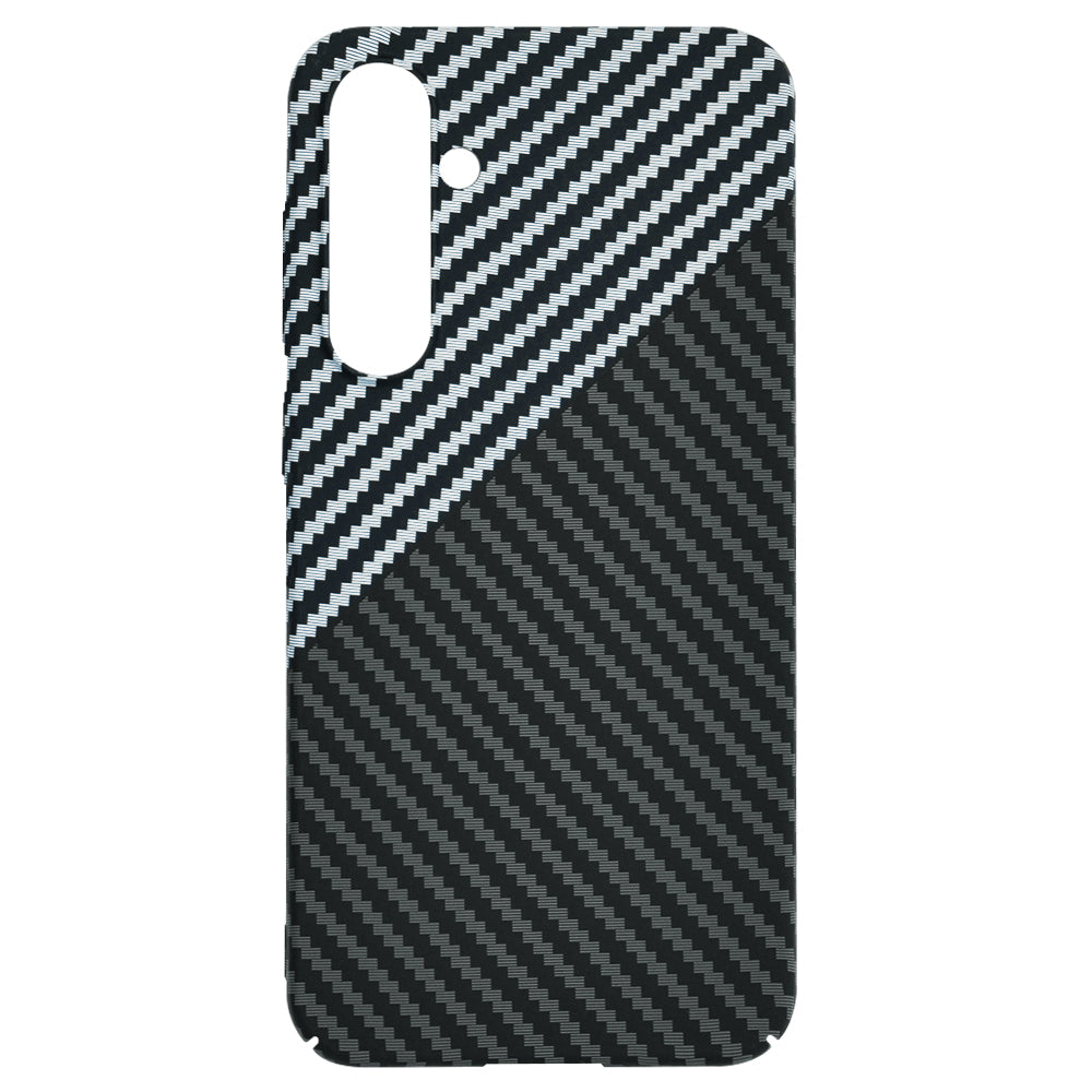 Hülle für Samsung Galaxy S23 FE S711, Techsuit, Carbonite FiberShell, Schwarz Grau