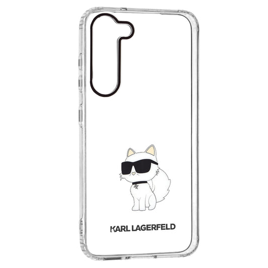 Hülle für Samsung Galaxy S23+ S916, Karl Lagerfeld, Ikonik Choupette, Transparent