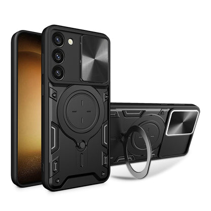 Hülle für Samsung Galaxy S23 S911, Techsuit, CamGuard Pro, Schwarz