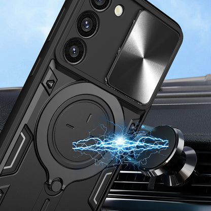 Hülle für Samsung Galaxy S23 S911, Techsuit, CamGuard Pro, Schwarz