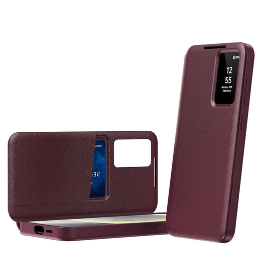 Case for Samsung Galaxy S23 S911, Techsuit, SmartView, Red