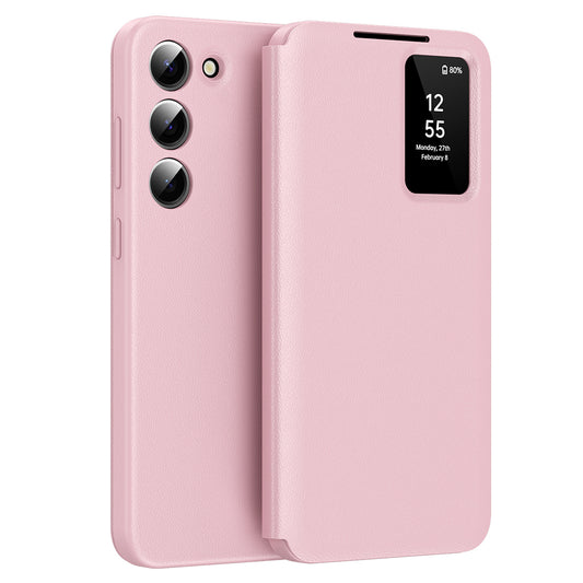 Hülle für Samsung Galaxy S23 S911, Techsuit, SmartView, Rosa