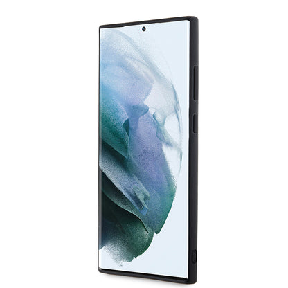 Hülle für Samsung Galaxy S23 Ultra S918, Karl Lagerfeld, 3D Rubber Glitter Logo, Schwarz