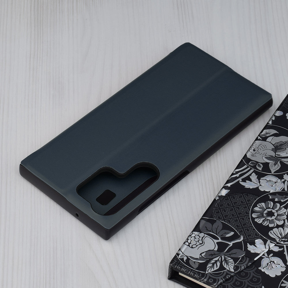 Hülle für Samsung Galaxy S23 Ultra S918, Techsuit, eFold, Dunkelblau