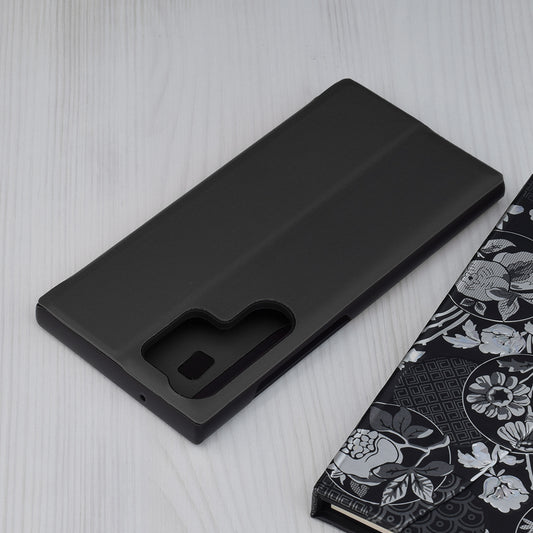 Hülle für Samsung Galaxy S23 Ultra S918, Techsuit, eFold, Schwarz