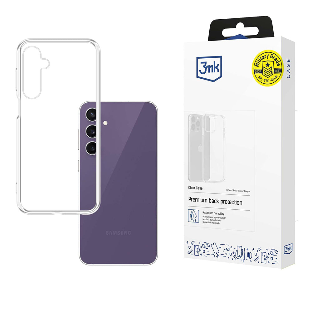 Hülle für Samsung Galaxy S24 FE S721, 3MK, Klar, Transparent