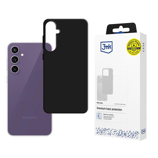 Hülle für Samsung Galaxy S24 FE S721, 3MK, Matt Schwarz