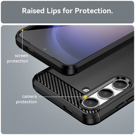 Hülle für Samsung Galaxy S24 FE S721, Techsuit, Carbon, Schwarz