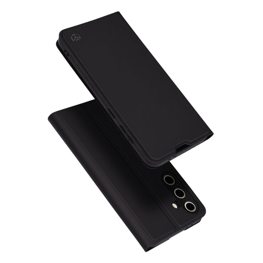 Hülle für Samsung Galaxy S24 FE S721, Techsuit, Magskin Book, Schwarz