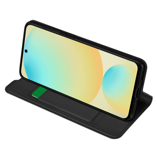Hülle für Samsung Galaxy S24 FE S721, Techsuit, Magskin Book, Schwarz