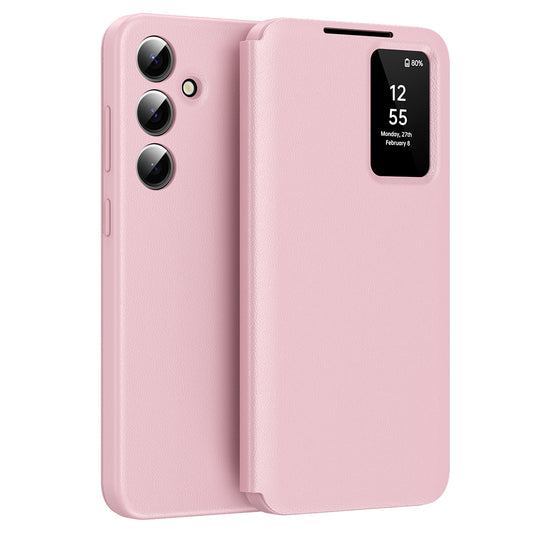Hülle für Samsung Galaxy S24 FE S721, Techsuit, SmartView, Rosa