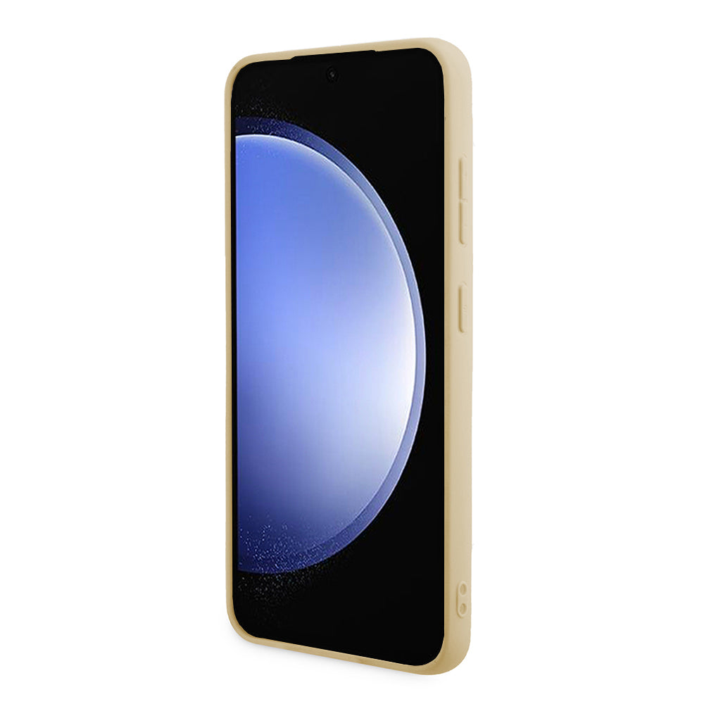 Hülle für Samsung Galaxy S24+ S926, Guess, Glitter Script, Gold