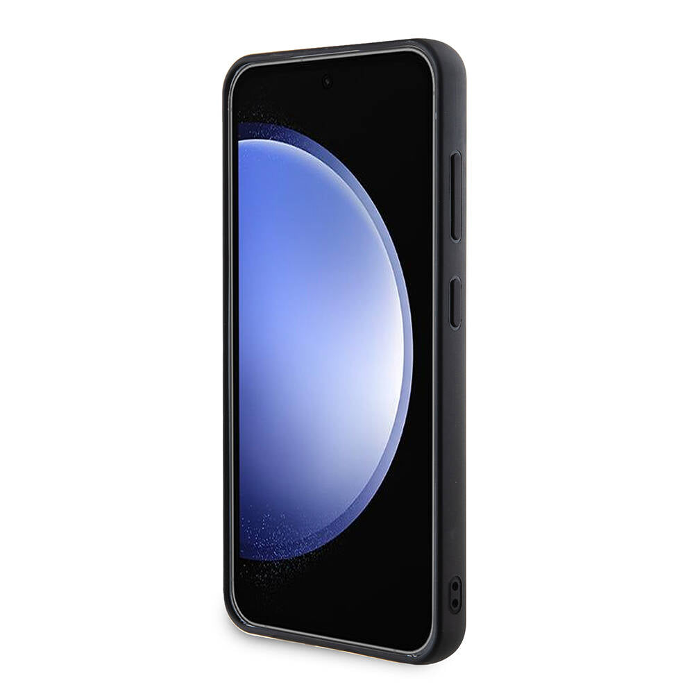 Case for Samsung Galaxy S24+ S926, Guess, Rhinestone Triangle Logo, Black