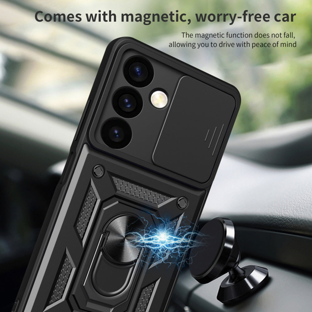 Hülle für Samsung Galaxy S24+ S926, Techsuit, CamShield, Schwarz