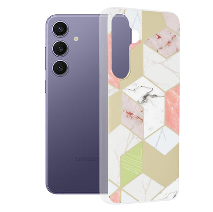 Hülle für Samsung Galaxy S24+ S926, Techsuit, Marble, Lila