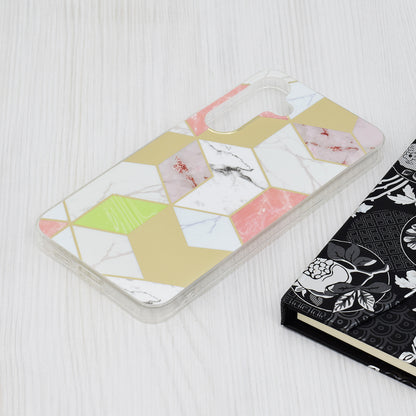 Hülle für Samsung Galaxy S24+ S926, Techsuit, Marble, Lila