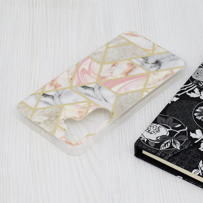 Hülle für Samsung Galaxy S24+ S926, Techsuit, Marble, Rosa