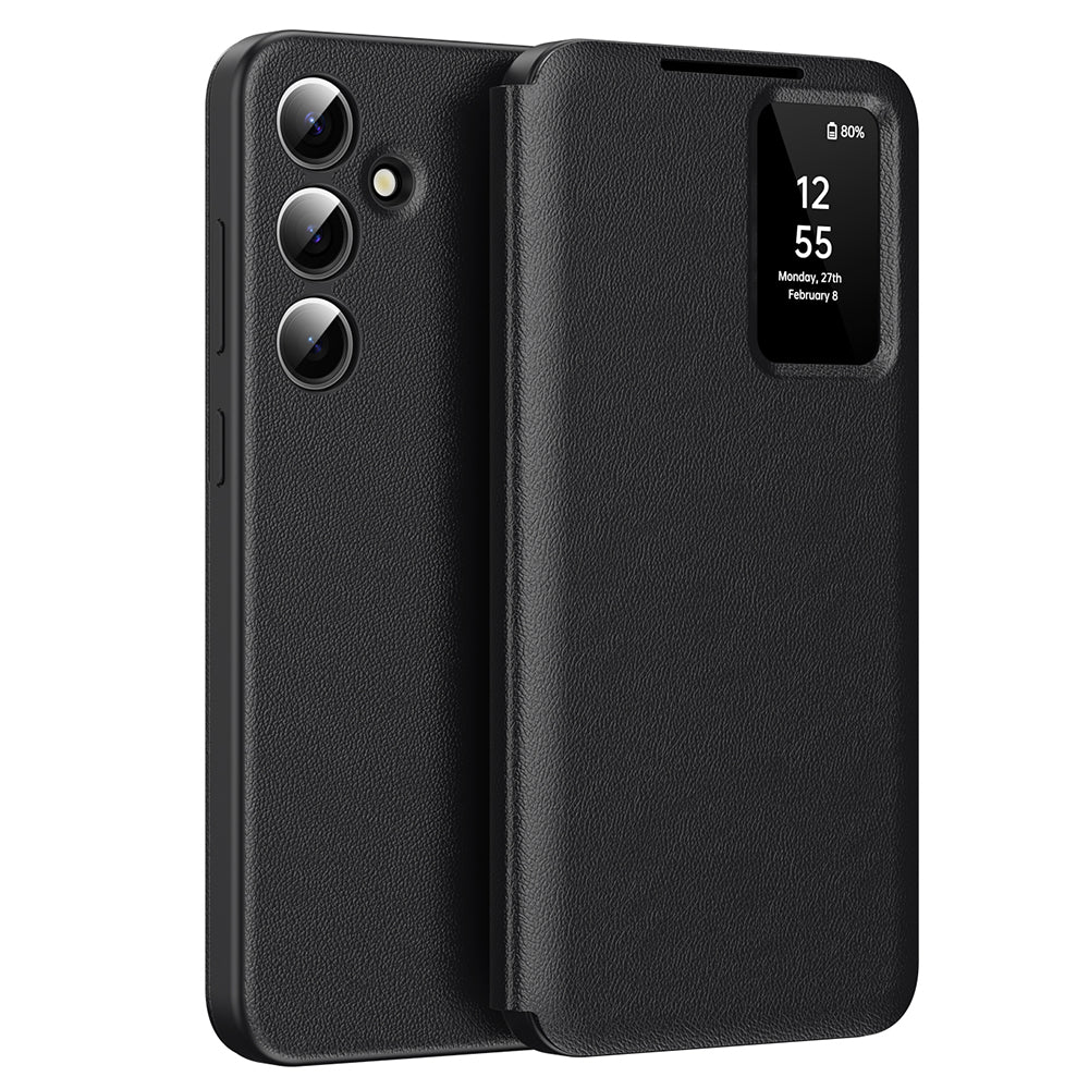 Hülle für Samsung Galaxy S24+ S926, Techsuit, SmartView, Schwarz
