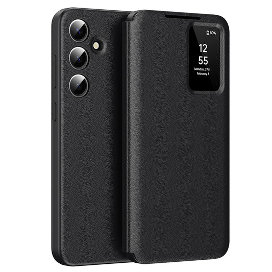 Hülle für Samsung Galaxy S24+ S926, Techsuit, SmartView, Schwarz
