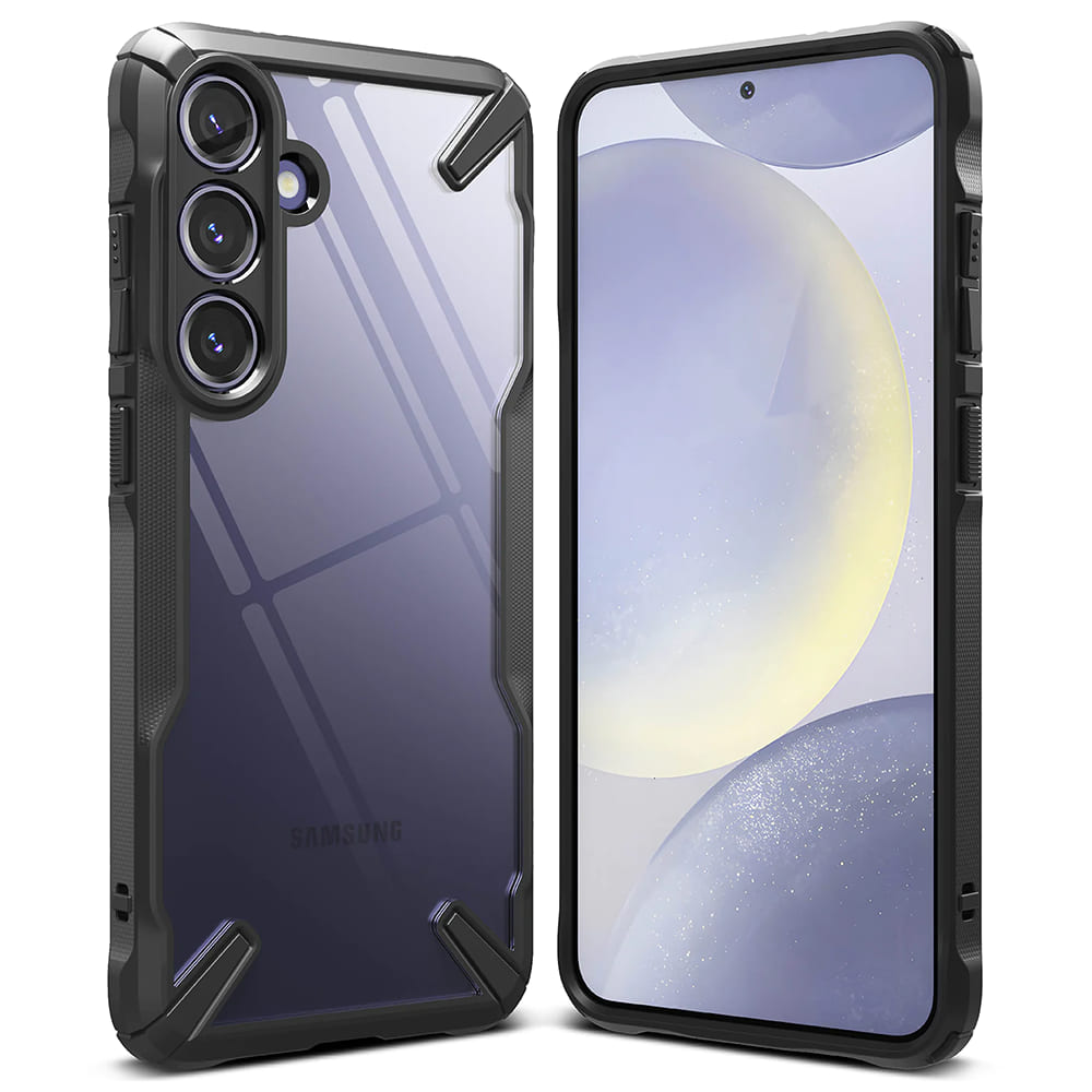 Hülle für Samsung Galaxy S24 S921, Ringke, Fusion X, Schwarz