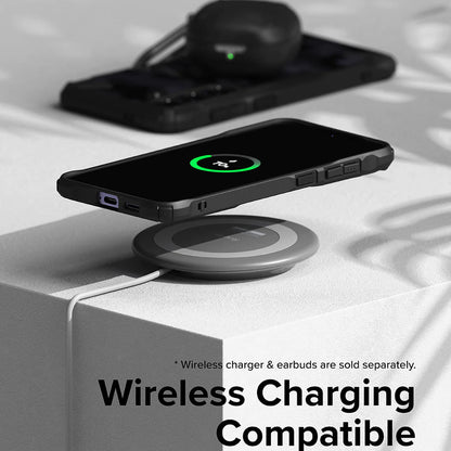 Hülle für Samsung Galaxy S24 S921, Ringke, Fusion X, Schwarz