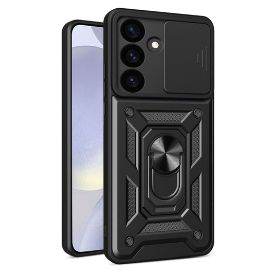 Hülle für Samsung Galaxy S24 S921, Techsuit, CamShield, Schwarz