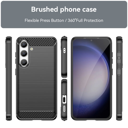 Hülle für Samsung Galaxy S24 S921, Techsuit, Carbon, Schwarz
