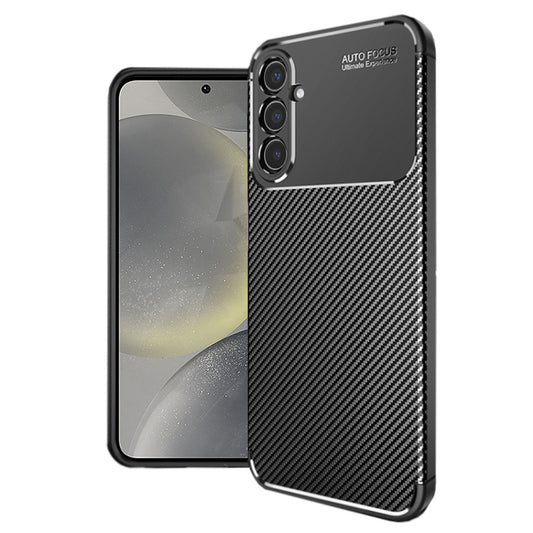 Hülle für Samsung Galaxy S24 S921, Techsuit, CarbonFiber, Schwarz