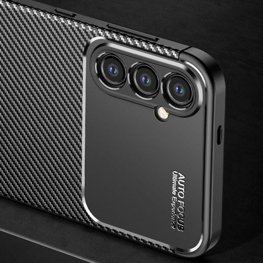 Hülle für Samsung Galaxy S24 S921, Techsuit, CarbonFiber, Schwarz
