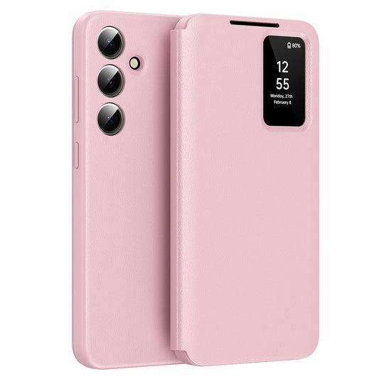Hülle für Samsung Galaxy S24 S921, Techsuit, SmartView, Rosa