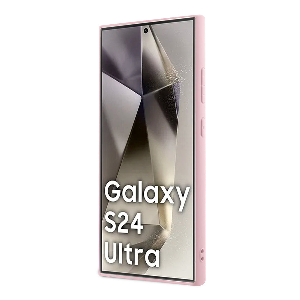 Hülle für Samsung Galaxy S24 Ultra S928, Guess, Glitter Script, Gold