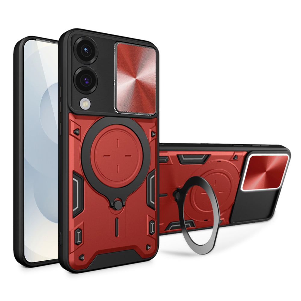Case for Samsung Galaxy S25 Edge S937, Techsuit, CamGuard Pro, Red