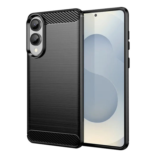 Hülle für Samsung Galaxy S25 Edge S937, Techsuit, Carbon, Schwarz