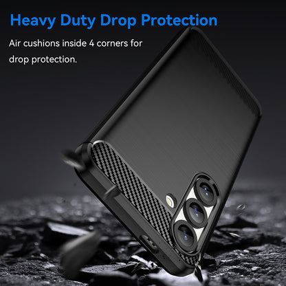 Case for Samsung Galaxy S25 Edge S937, Techsuit, Carbon, Black