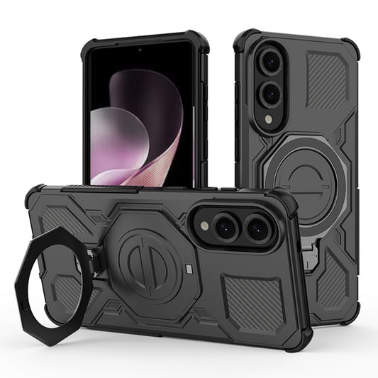 Hülle für Samsung Galaxy S25 Edge S937, Techsuit, Carbon Shield Pro, Schwarz