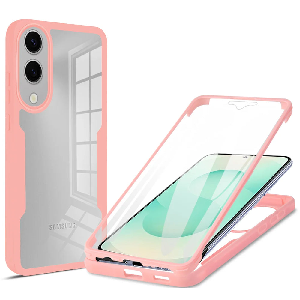 Hülle für Samsung Galaxy S25 Edge S937, Techsuit, ColorVerse 360, Rosa