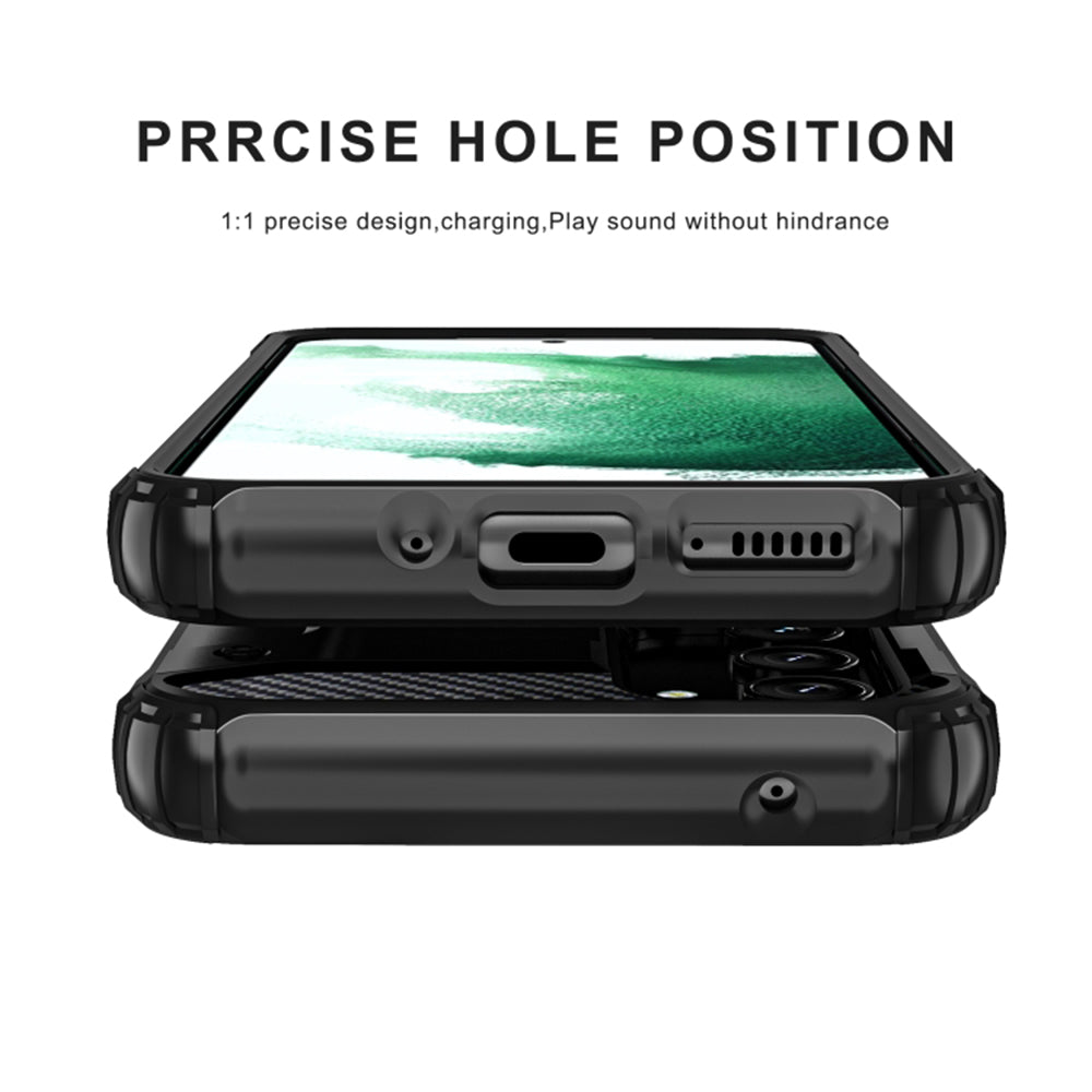 Hülle für Samsung Galaxy S25 Edge S937, Techsuit, Hybrid Armor, Schwarz