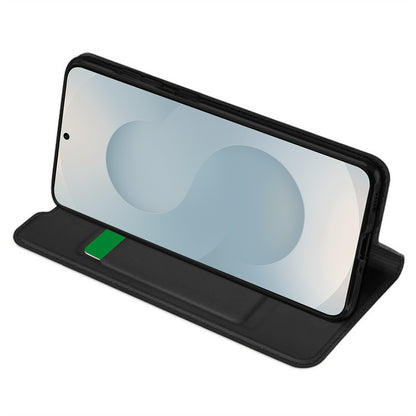 Hülle für Samsung Galaxy S25 Edge S937, Techsuit, Magskin Book, Schwarz