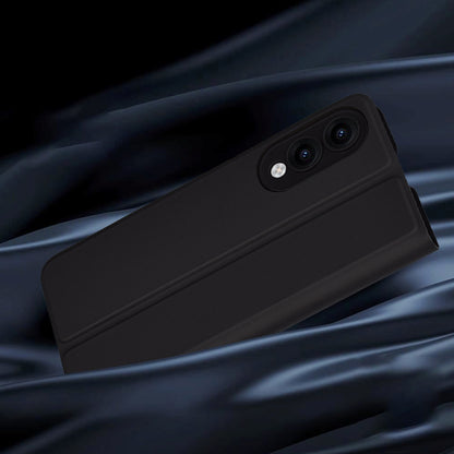 Hülle für Samsung Galaxy S25 Edge S937, Techsuit, Magskin Book, Schwarz