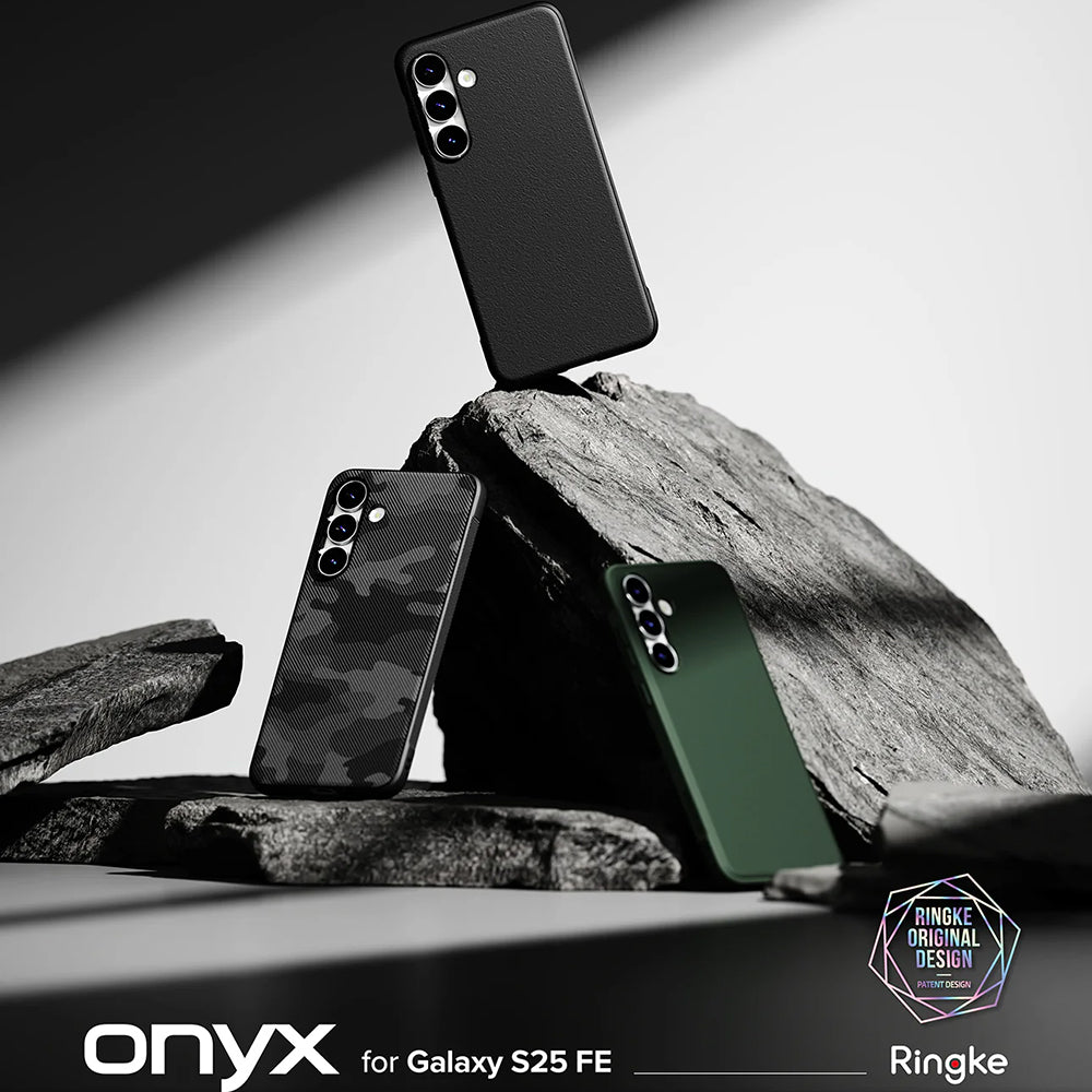 Hülle für Samsung Galaxy S25 FE, Ringke, Onyx, Schwarz