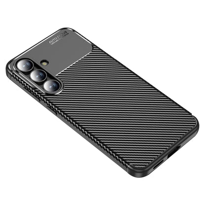Hülle für Samsung Galaxy S25 FE, Techsuit, CarbonFiber, Schwarz