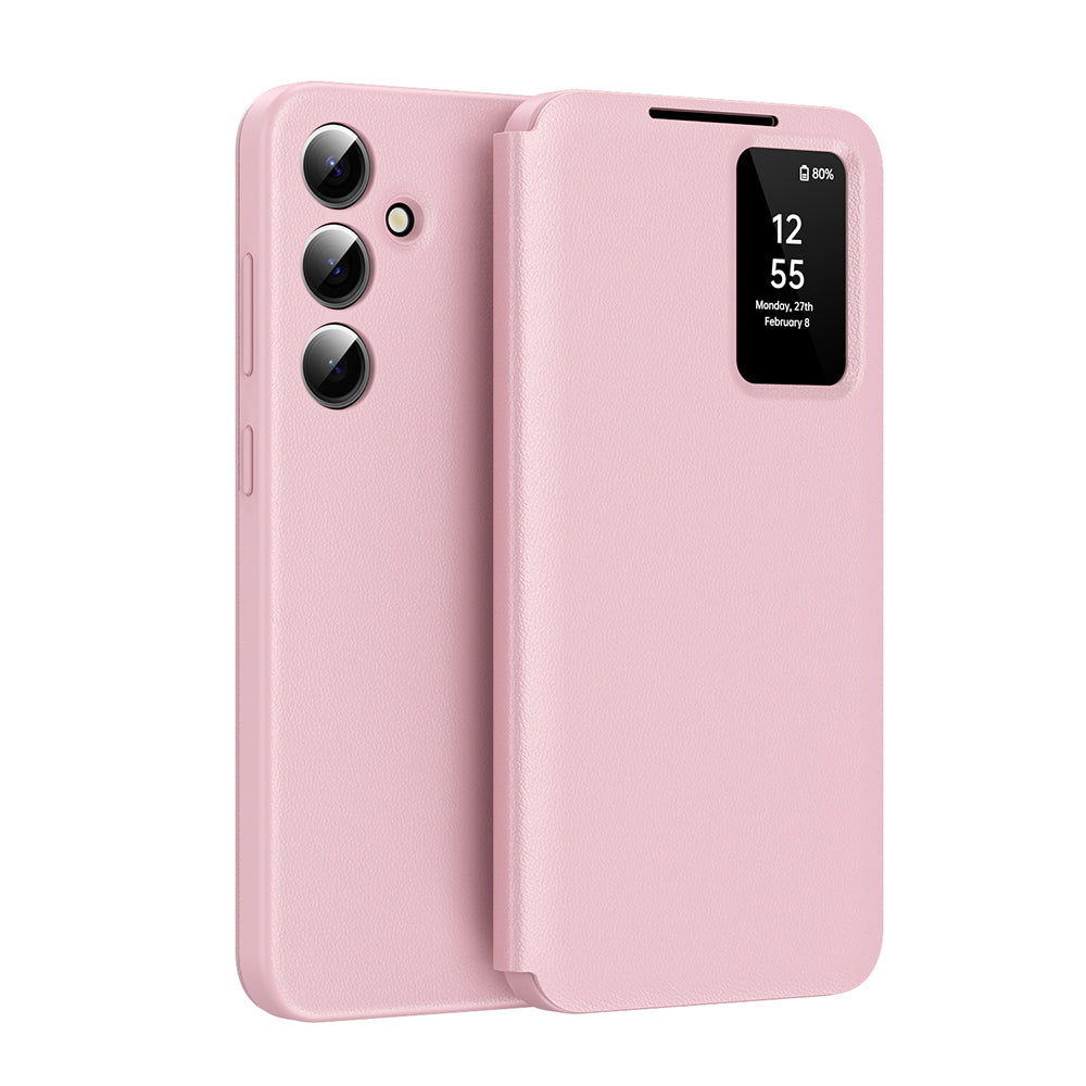 Hülle für Samsung Galaxy S25 FE, Techsuit, SmartView, Rosa