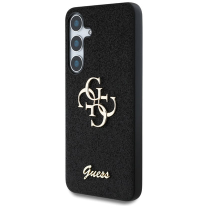 Case for Samsung Galaxy S25+ S936, Guess, Glitter Big 4G Script, Black