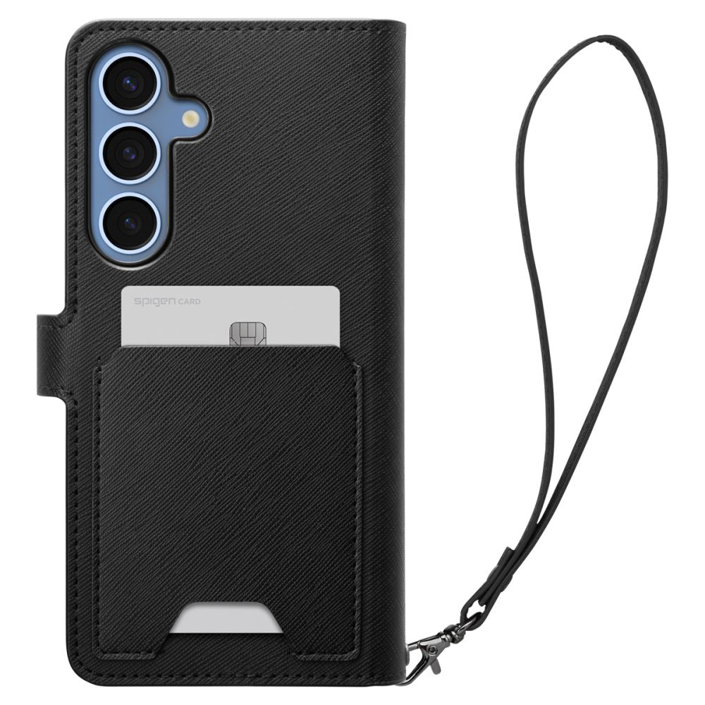 Hülle für Samsung Galaxy S25+ S936, Spigen, Wallet S, Schwarz ACS09125