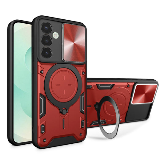 Hülle für Samsung Galaxy S25+ S936, Techsuit, CamGuard Pro, Rot